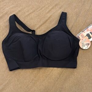 Shapermint Black Sports Bra Maximum Support Intimates
